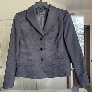 Black Blazer with White